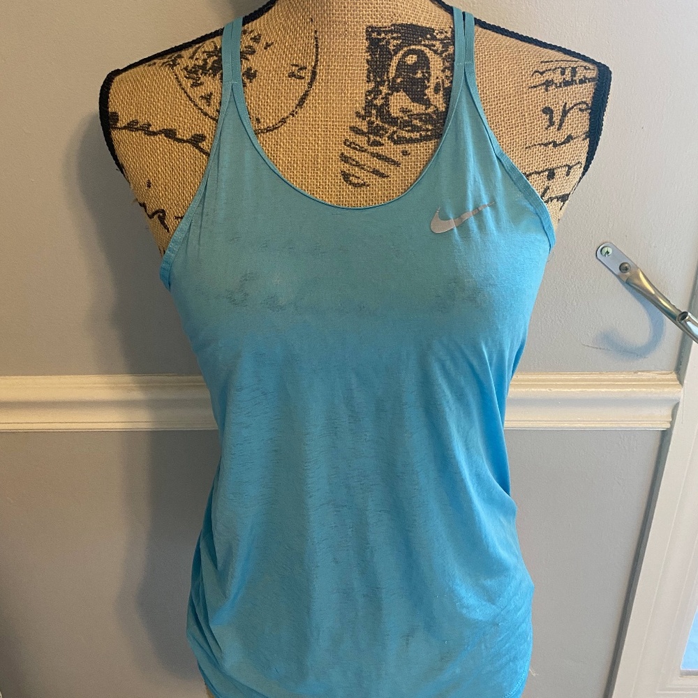 Nike light blue workout tank